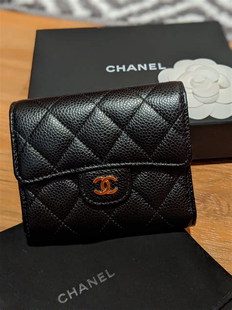 chanel classic small flap wallet caviar